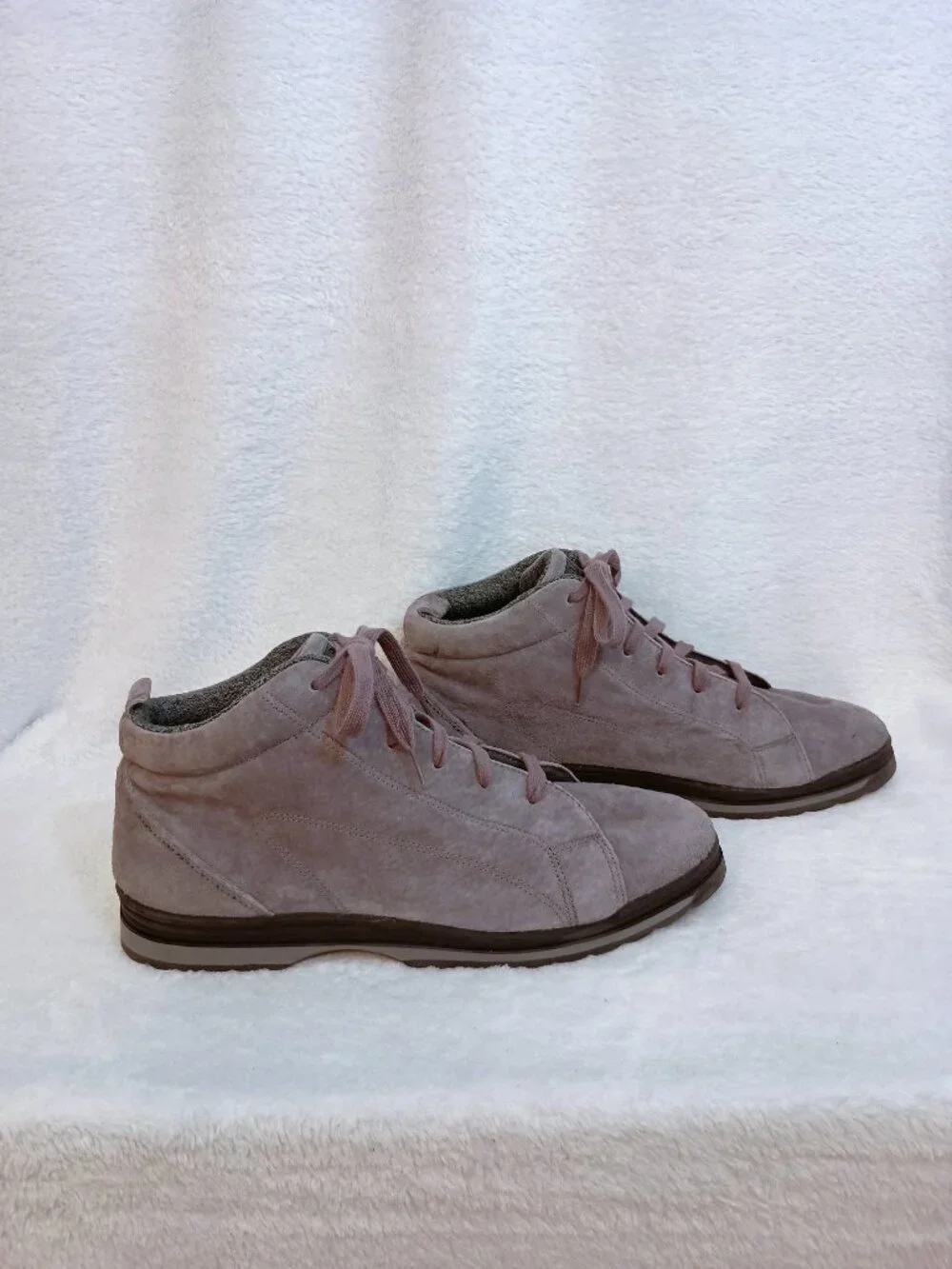 NWOB Vintage BOKS Reebok Gray Suede Ankle Sneakers Boots Women's Size 10 Grey